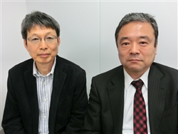 Amimon日本法人の田社長（左）と茅島マネージャー（右）