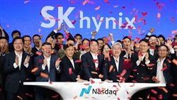 SKハイニックスはナスダックに上場（写真提供：ナスダック）